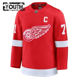 Børn NHL Detroit Red Wings Trøje 2024-25 Fanatics Premium Dylan Larkin Rød Hjemme